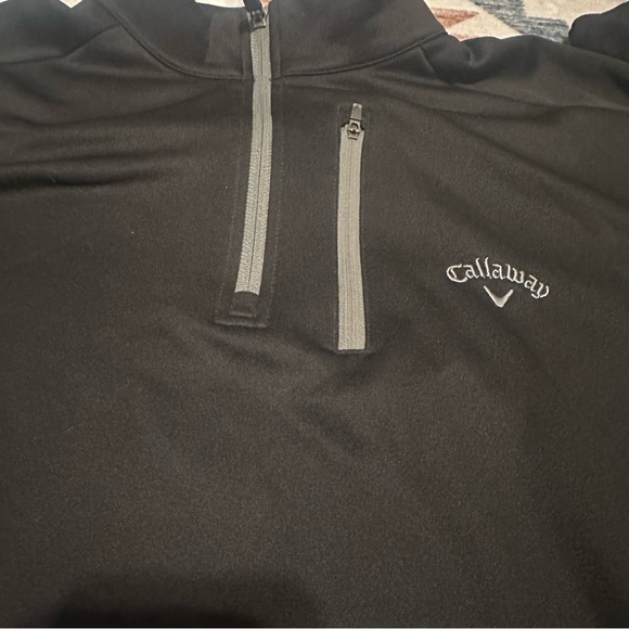 Callaway Black Quarter-Zip Pullover size XL - Picture 2 of 8